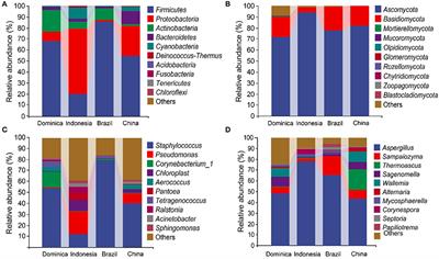 Analysis of Microbial Community, Volatile Flavor Compounds, and Flavor of Cigar Tobacco Leaves From Different Regions